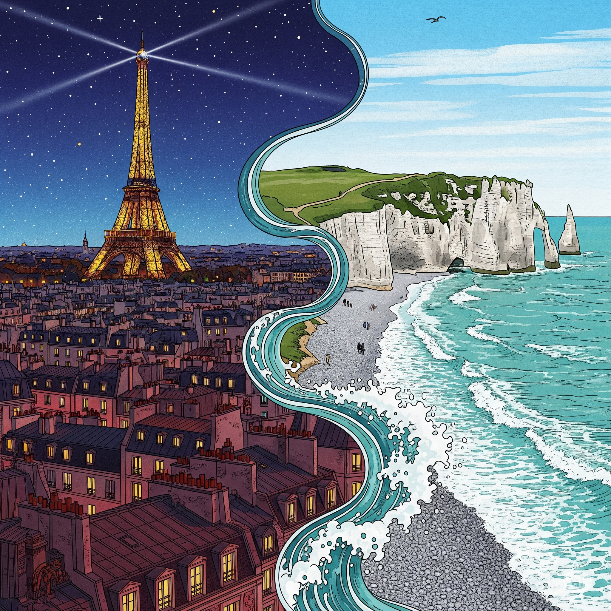 Parisian Dreams & Normandy Shores